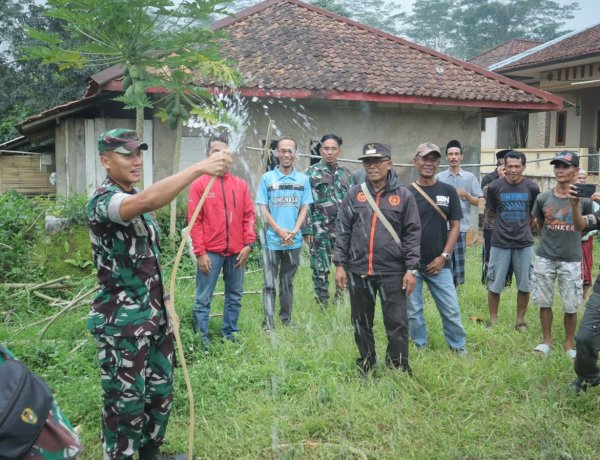 Sumur Bor KASAD Atasi Krisis Air Bersih Warga Sukagalih Cianjur